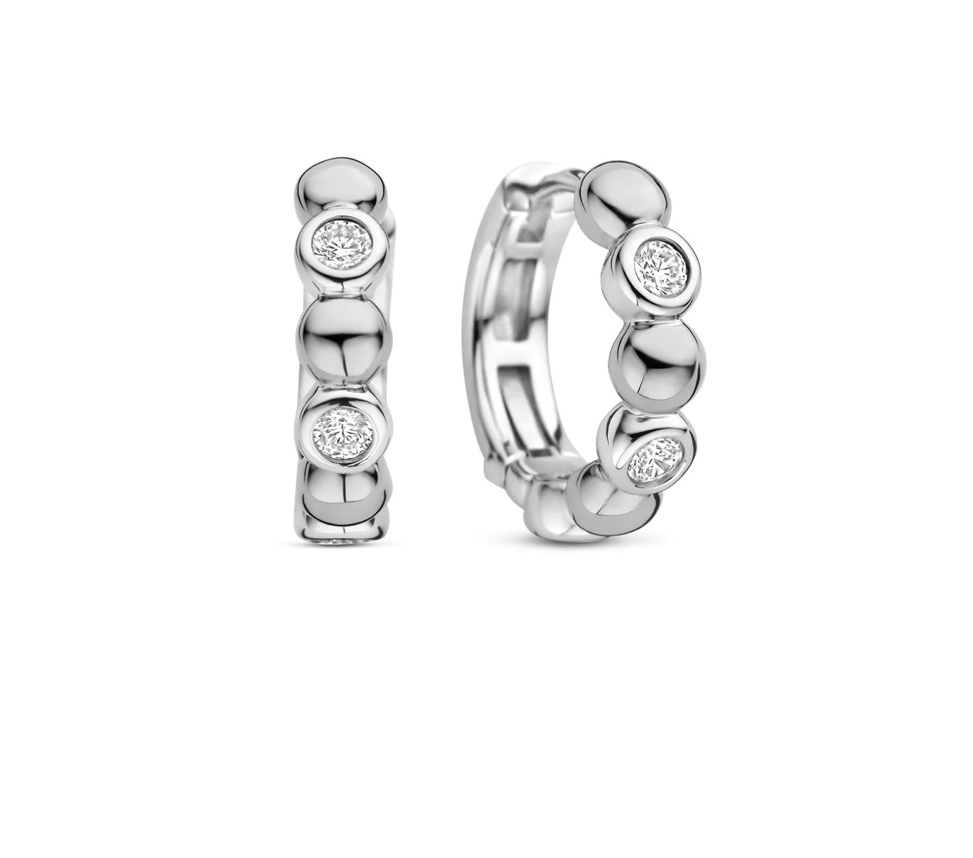 Ti Sento Silver Hoop Earrings