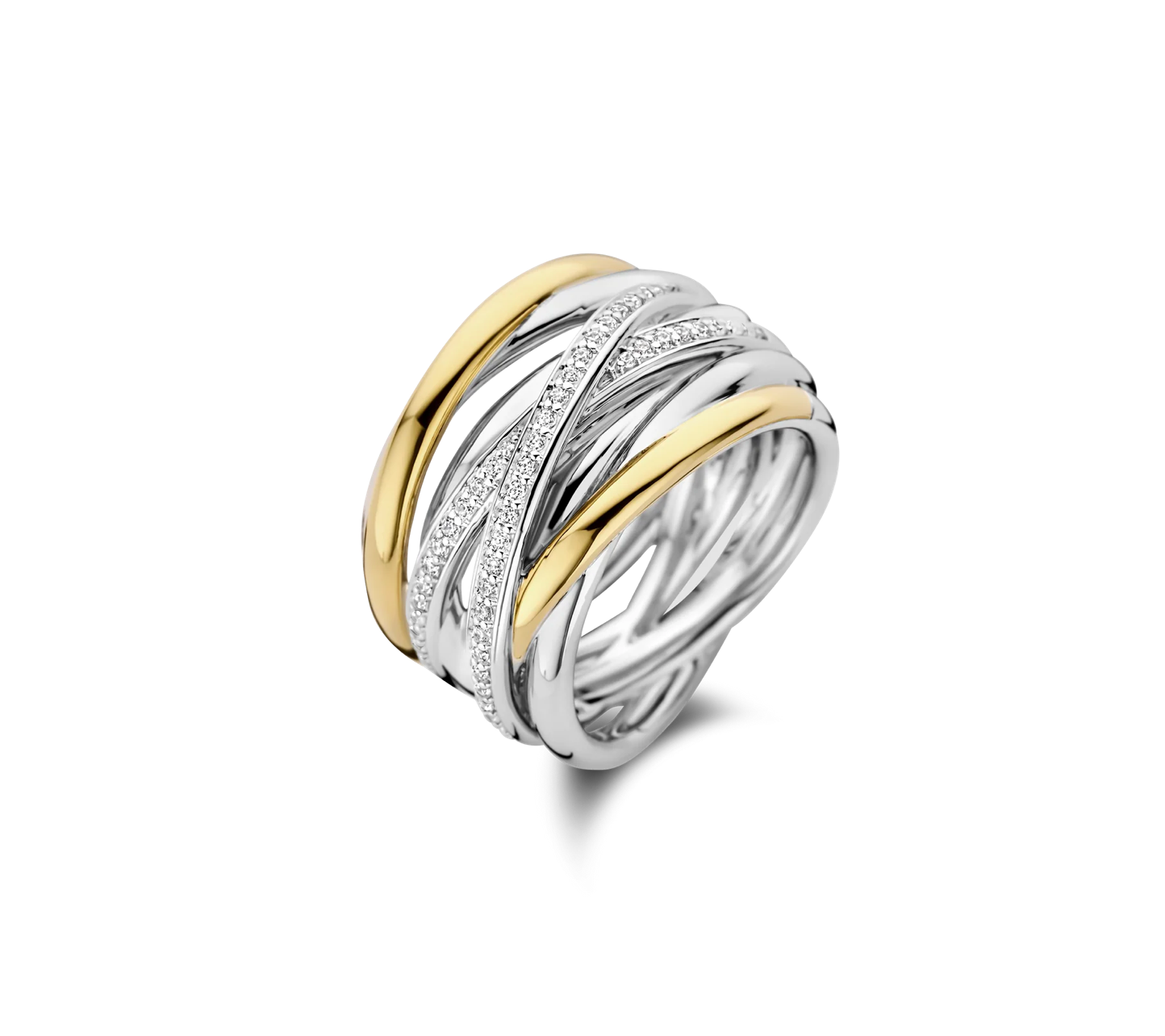 Ti Sento Bold gold-plated silver Ring