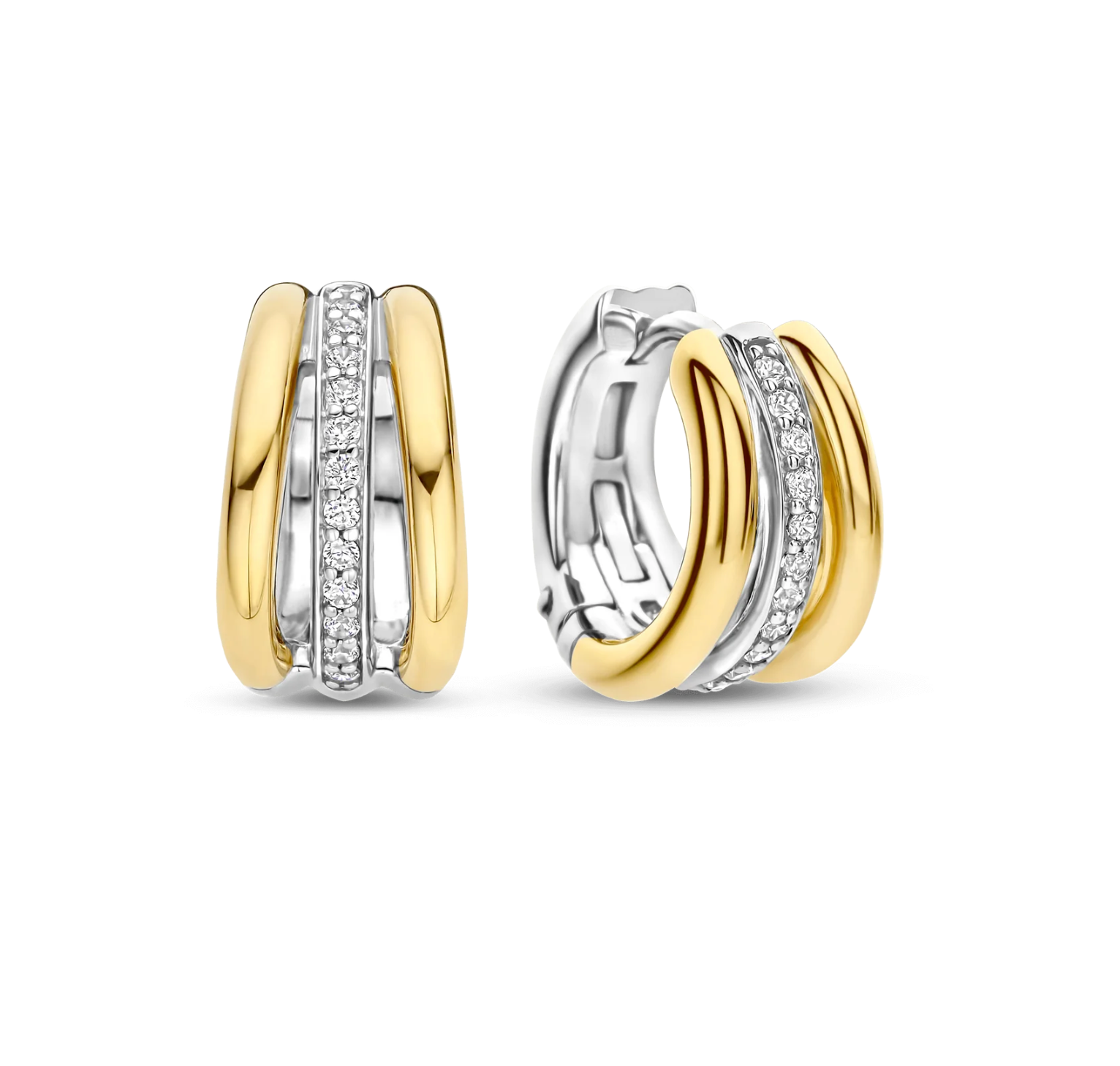TI SENTO Gold-Plated Hoop Earrings 78010ZY