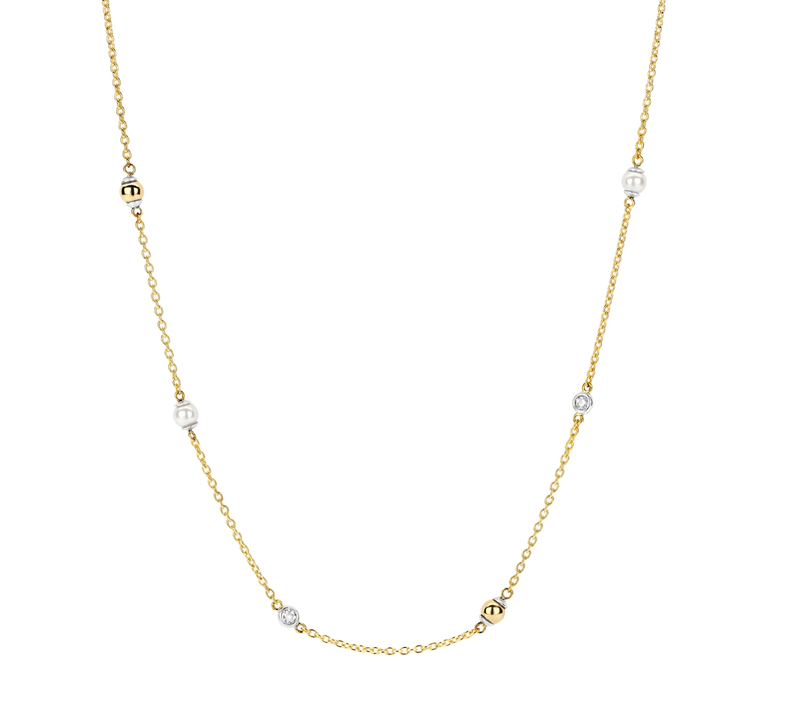 TI SENTO Gold-Plated Silver Necklace 34097ZY