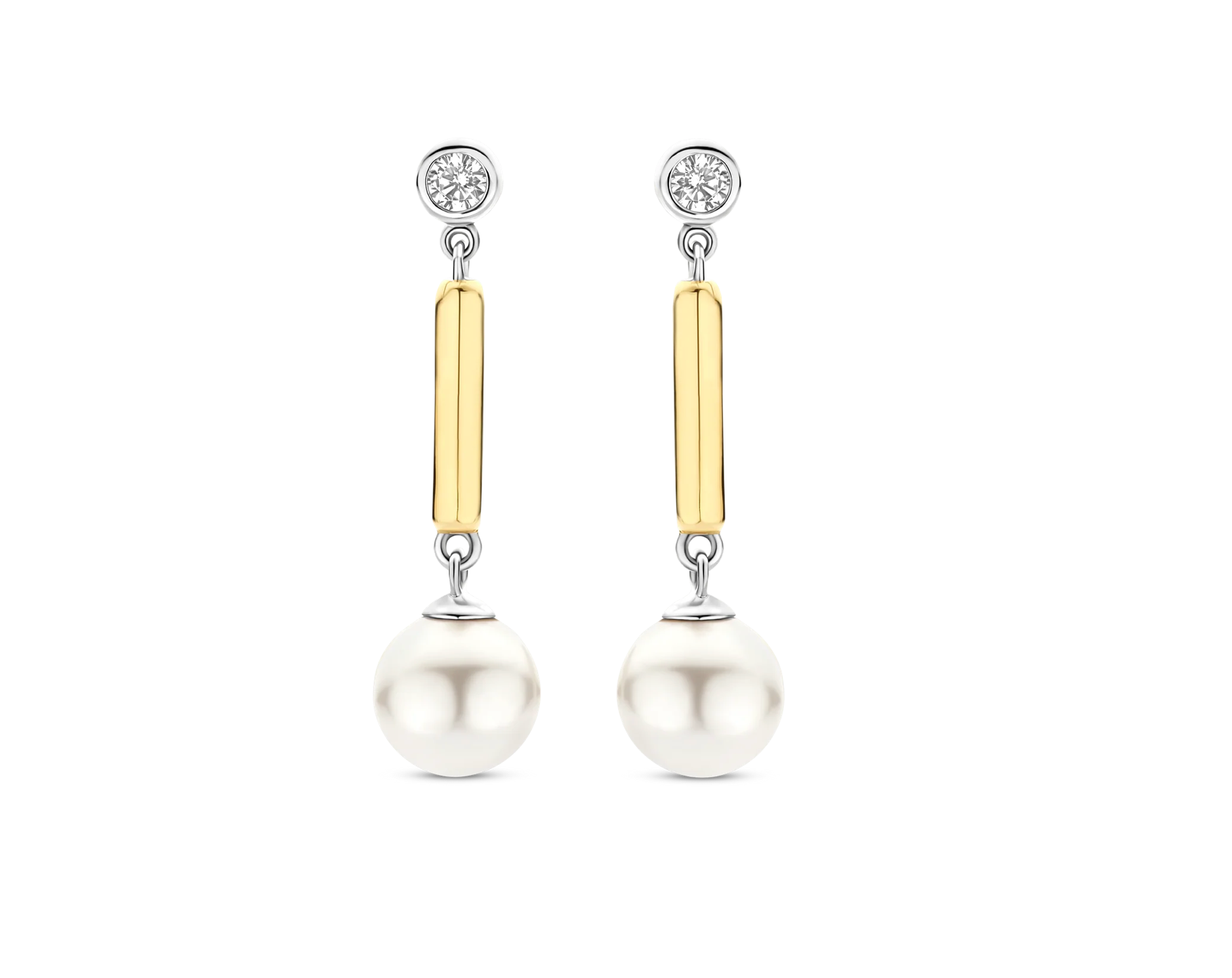 TI SENTO Gold-Plated Pearl Drop Earrings 78011YP