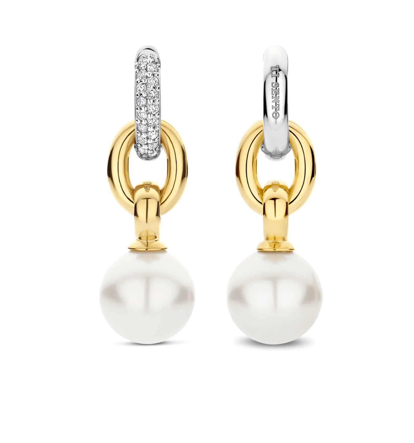 TI SENTO Gold-Plated Pearl Drop Earrings 78016YP