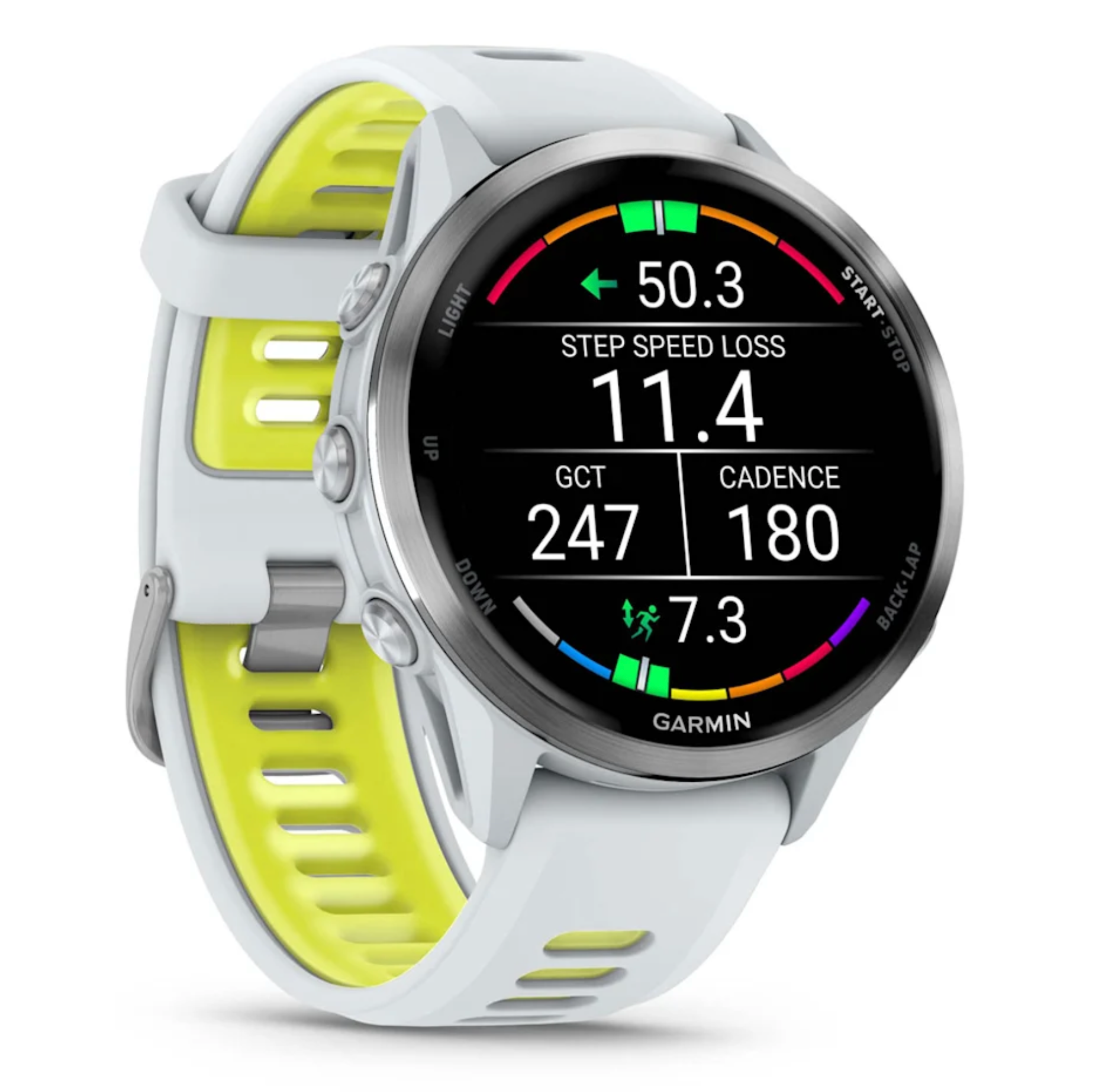 Forerunner® 970 GPS,NA, Whitestone/Amp Yellow