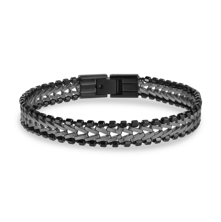BRAIDED STAINLESS STEEL BRACELET