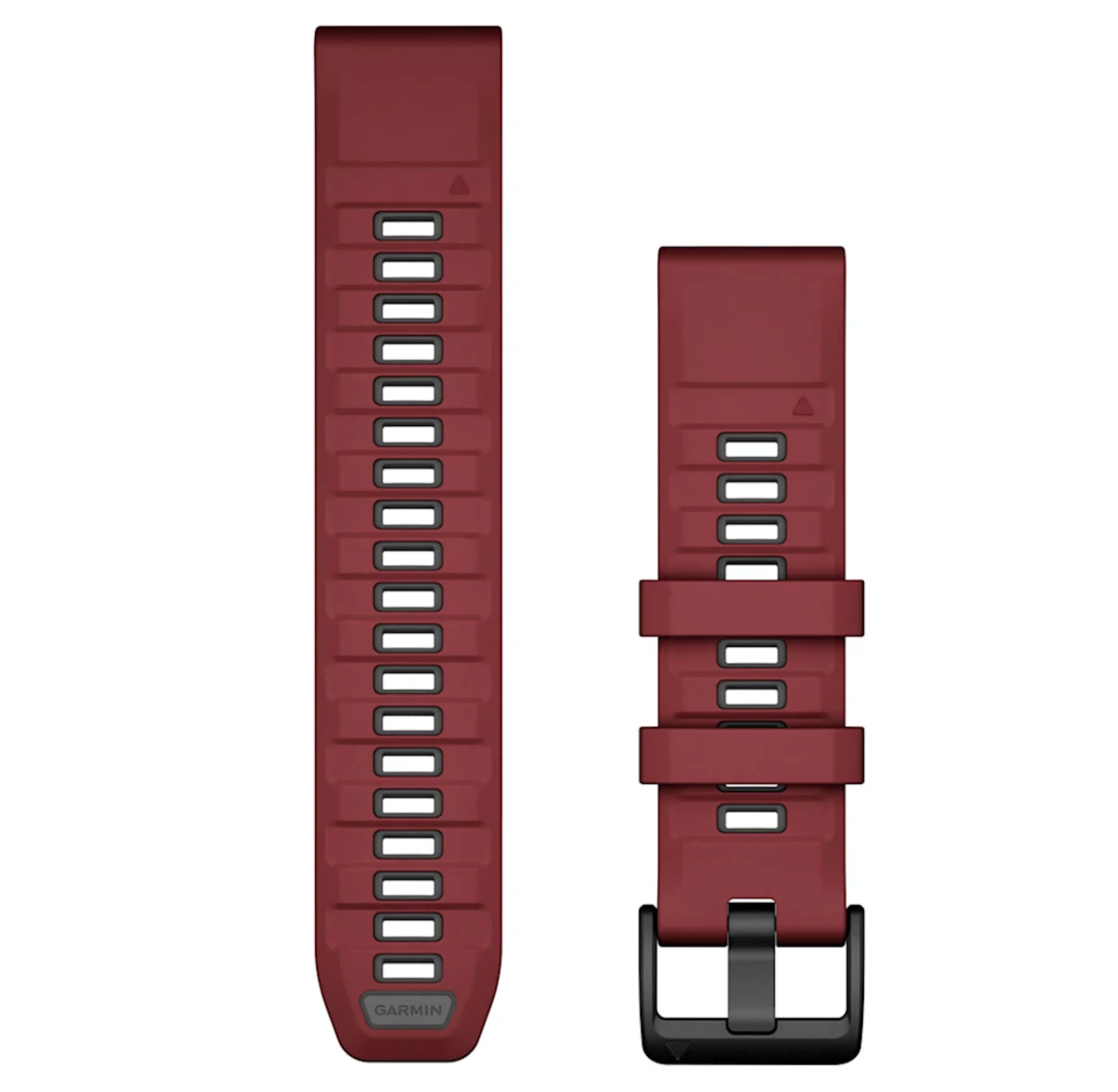 QuickFit® 22 Watch Bands QuickFit® 22 Watch Bands, Marsala/Graphite Silicone