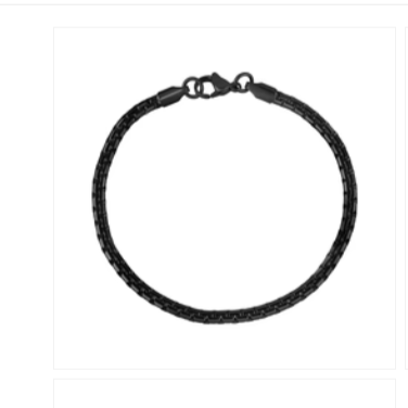 FLAT BOX LINK BRACELET (3.5MM)