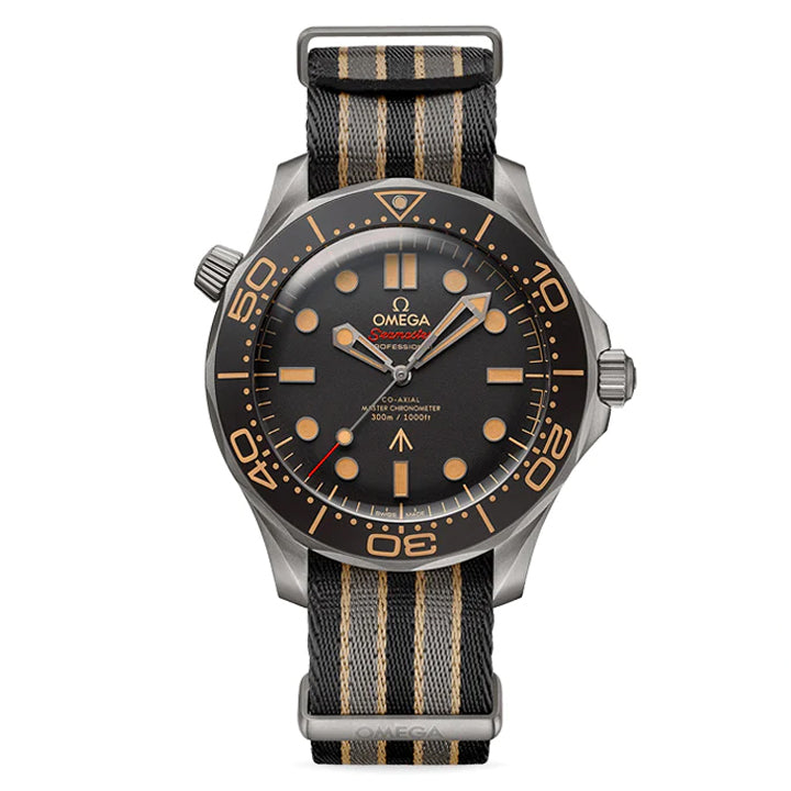 Omega Seamaster Diver 007 Edition Titanium on NATO Strap - 210.92.42.20.01.001