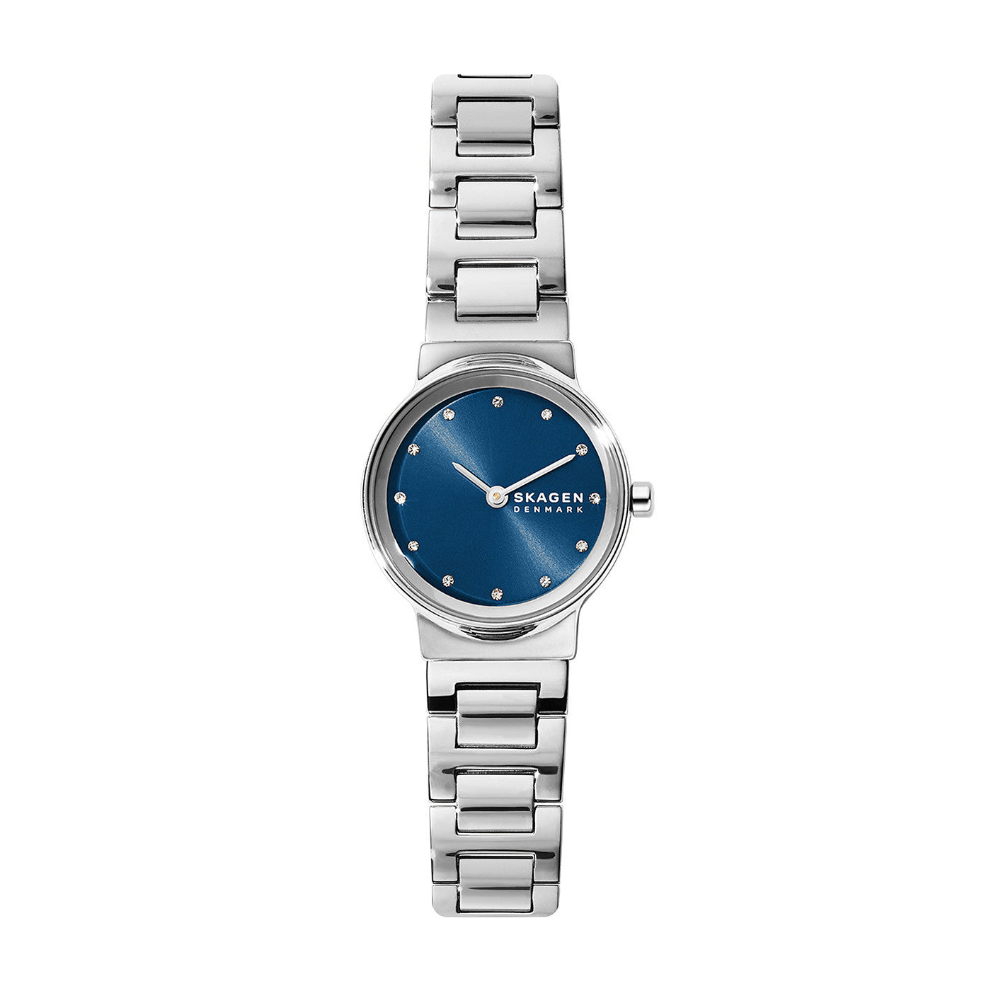 Freja Steel Link Watch (Silver/Blue)