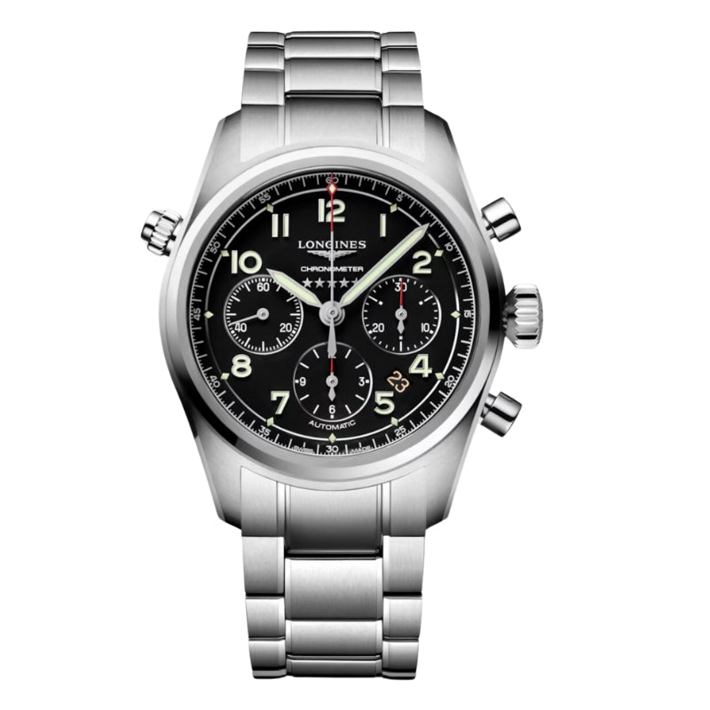 Longines Spirit Chronograph Black Dial 42mm - L3.820.4.53.6