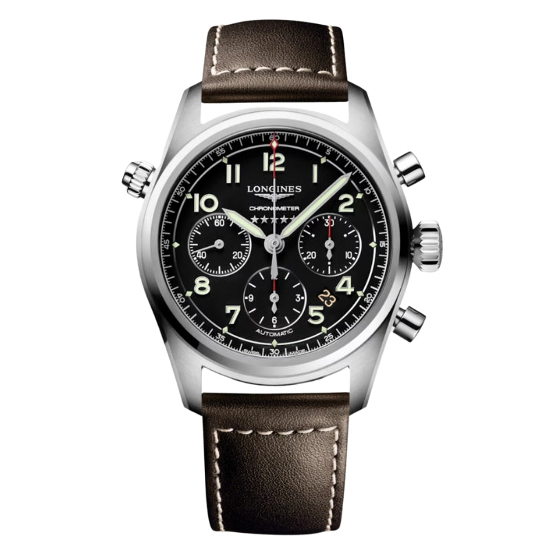 Longines Spirit Chronograph Black Dial 42mm - L3.820.4.53.0
