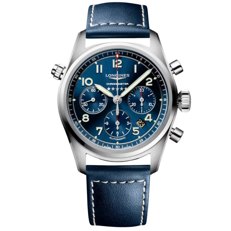 Longines Spirit Chronograph Blue Dial 42mm - L3.820.4.93.0