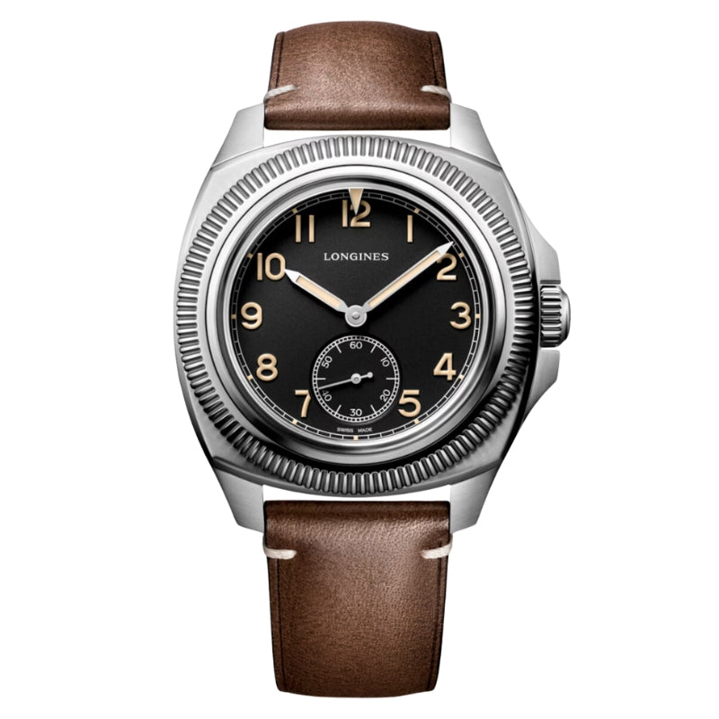 Pilot Majetek Pioneer Stainless Steel on Leather Strap 43mm - L2.838.4.53.0