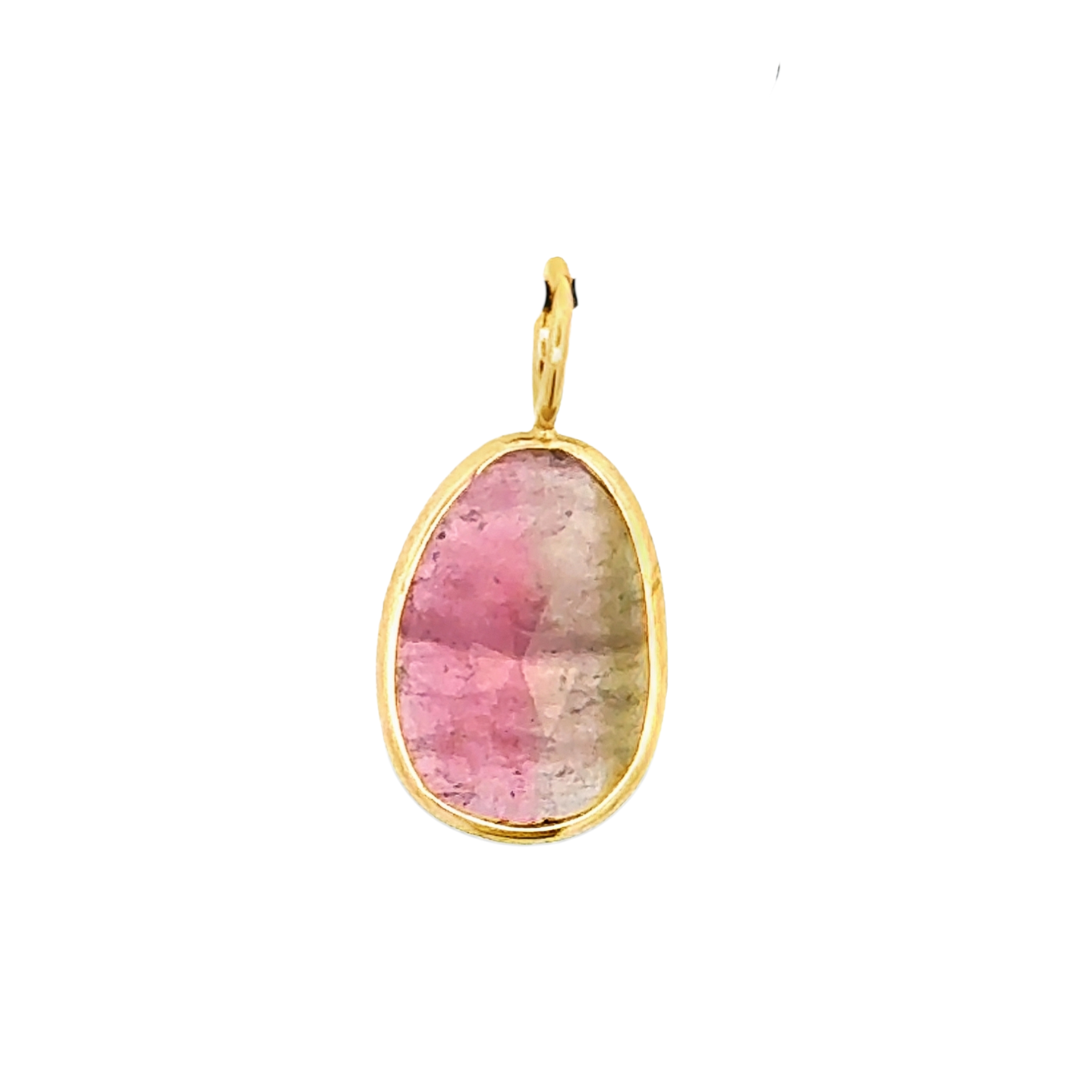 Heather B. Moore 14K Yellow Gold Pink Tourmaline Charm