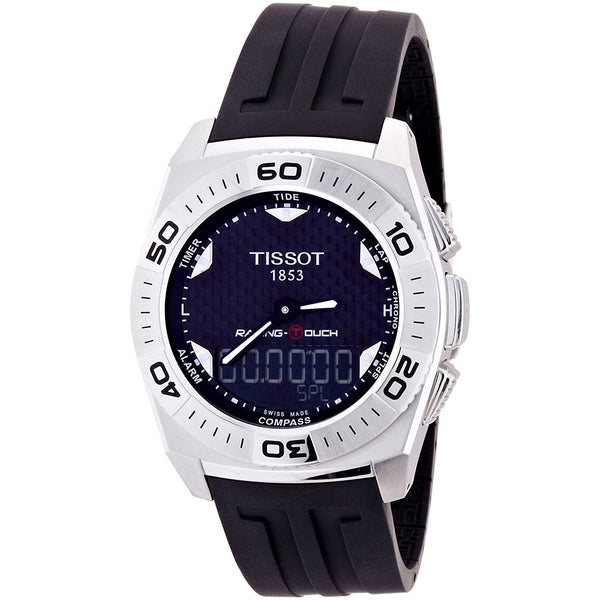 Tissot Men's T0025201720101 Racing Touch Analog-Digital Black Rubber Watch