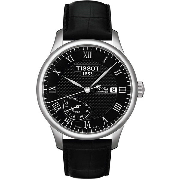 Tissot Men's T0064241605300 Le Locle Automatic Black Leather Watch