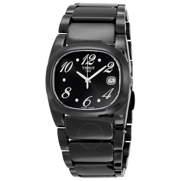 Tissot Women's T0091101105701 T-Moments Black Stainless Steel Watch