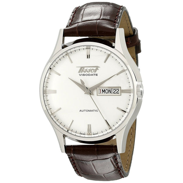 Tissot Men's T0194301603101 Heritage Visodate Automatic Brown Leather Watch