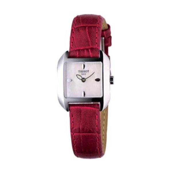 Tissot Women's T02126571 T-Wave Red Leather Watch