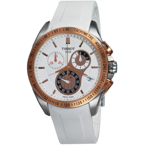 Tissot Men's T0244172701100 T-Sport Racing White Rubber Watch
