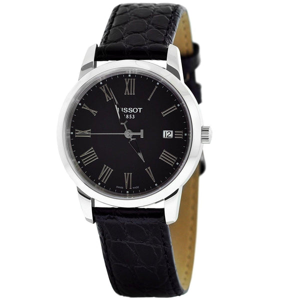 Tissot Men's T0334101605300 Classic Dream Black Leather Watch