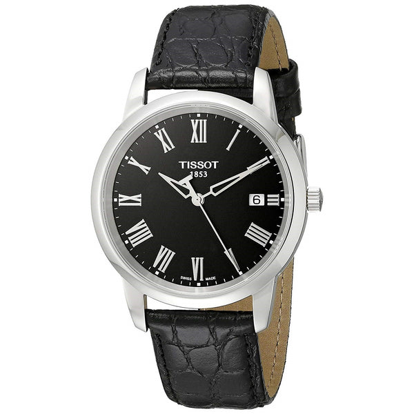 Tissot Men's T0334101605301 T-Classic Black Leather Watch
