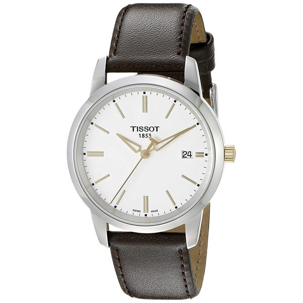 Tissot Men's T0334102601101 T-Classic Brown Leather Watch