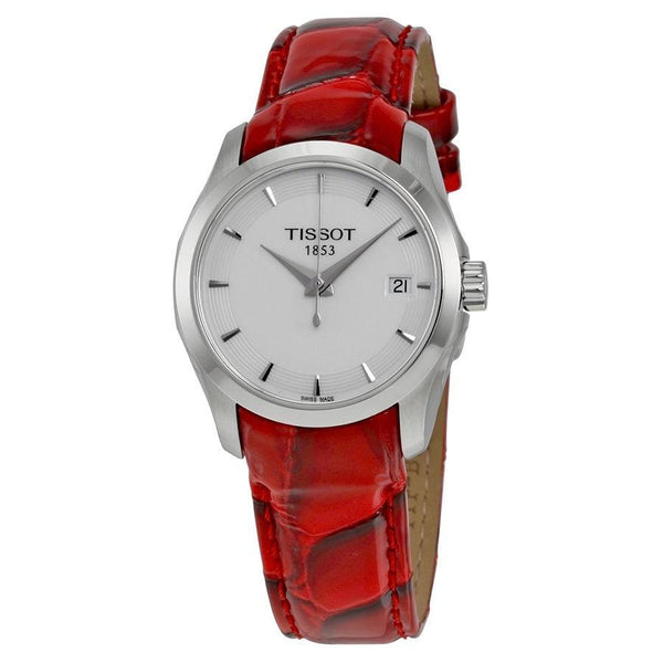 Tissot Women's T0352101601101 Couturier Red Leather Watch