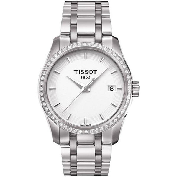 Tissot Women's T0352106101100 Couturier Diamond Stainless Steel Watch