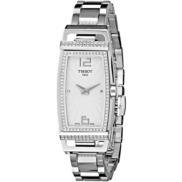 Tissot Women's T0373091103701 My T Tonneau Diamond Stainless Steel Watch