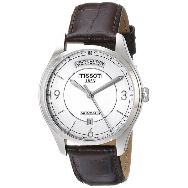 Tissot Men's T0384301603700 T-One Automatic Brown Leather Watch