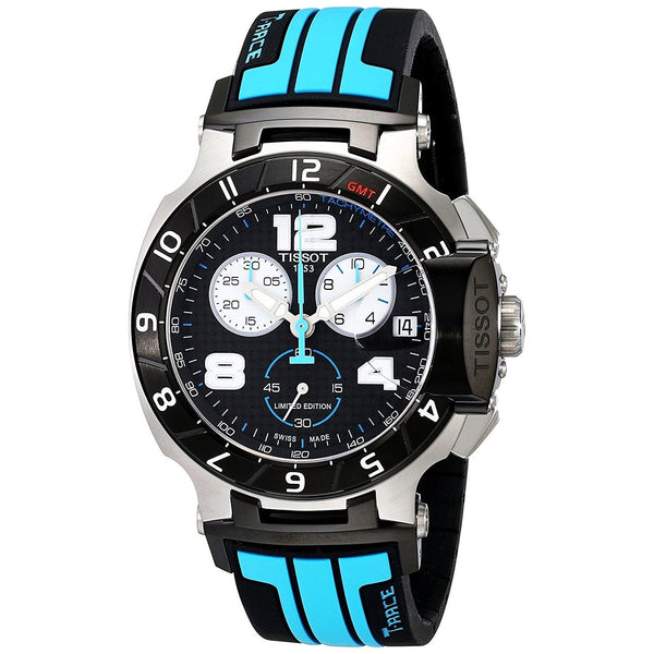 Tissot Men's T0484172720700 T-Race MotoGP Chronograph Blue Silicone Watch