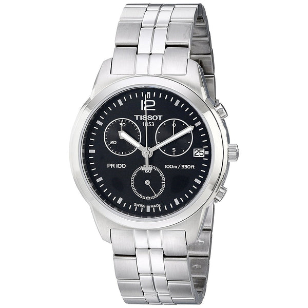 Tissot Men's T0494171105700 PR 100 Chronograph Stainless Steel Watch