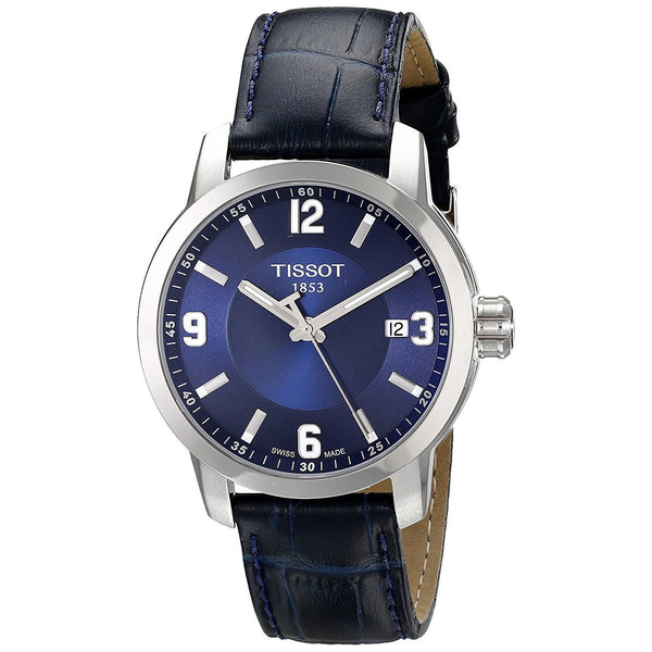 Tissot Men's T0554101604700 PRC 200 Blue Leather Watch