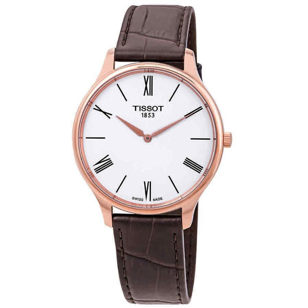 Tissot Men's T0634093601800 Tradition 5.5 Brown Leather Watch
