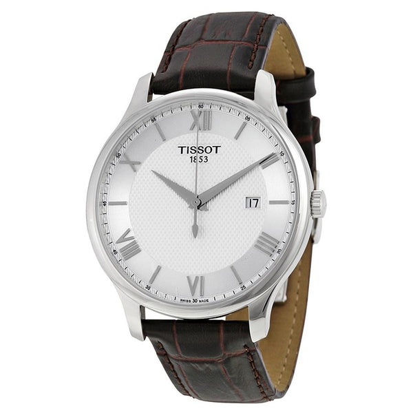Tissot Men's T0636101603800 T-Classic Tradition Brown Leather Watch