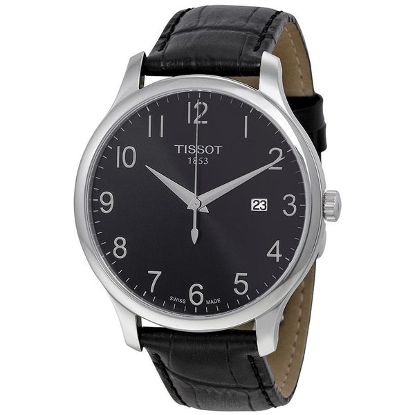 Tissot Men's T0636101605200 T-Classic Black Leather Watch