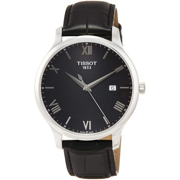 Tissot Men's T0636101605800 Tradition Black Leather Watch