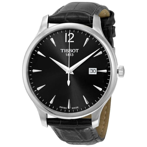 Tissot Men's T0636101608700 Tradition Black Leather Watch