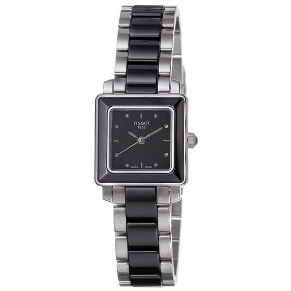 Tissot Women's T0643102205600 T-Cera Diamond Two-Tone Stainless steel and Ceramic Watch