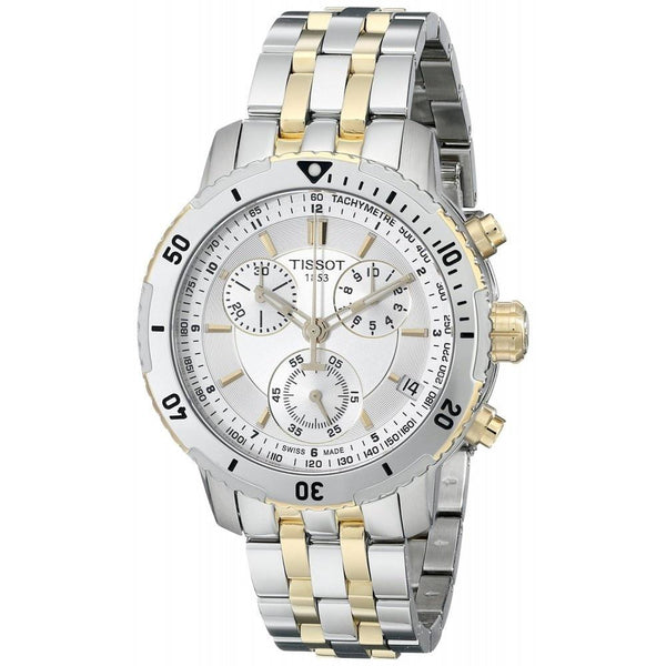 Tissot Men's T0674172203100 PRS 200 Chronograph Two-Tone Stainless Steel Watch