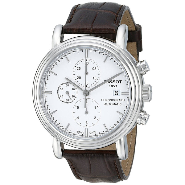 Tissot Men's T0684271601100 Carson Automatic Brown Leather Watch