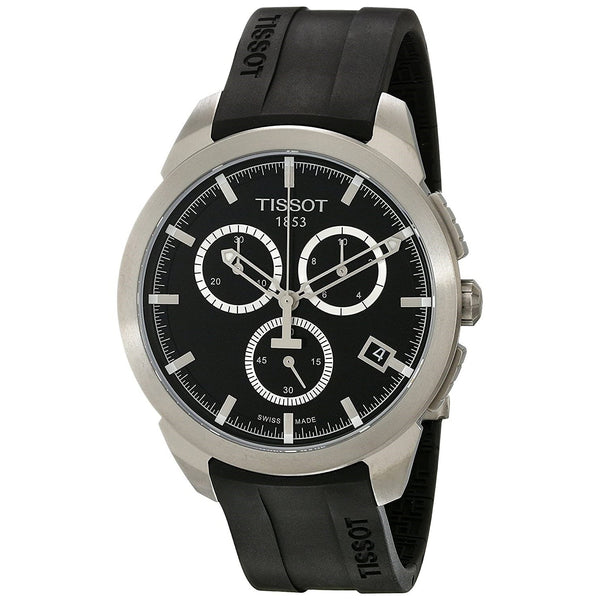 Tissot Men's T0694174705100 T-Sport Chronograph Black Rubber Watch