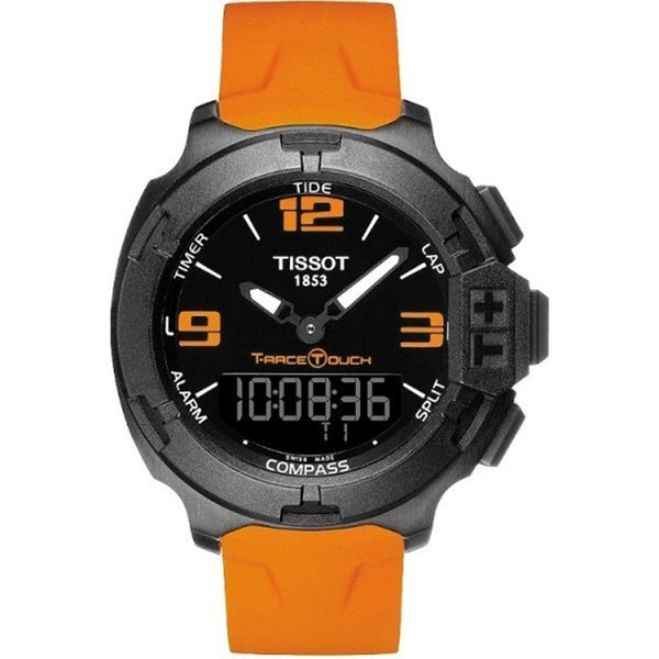 Tissot Men's T0814201705702 T-Race Orange Rubber Watch
