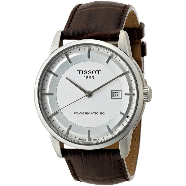Tissot Men's T0864071603100 T-Classic Powermatic 80 Automatic Brown Leather Watch
