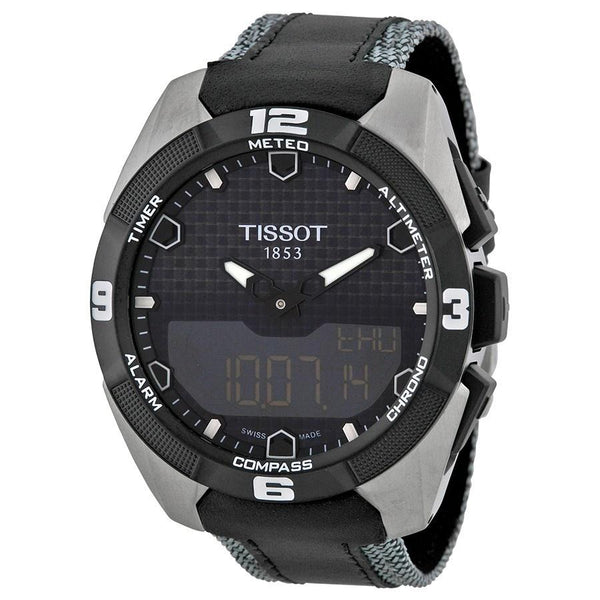 Tissot Men's T0914204605101 T-Touch Expert Black Leather Watch