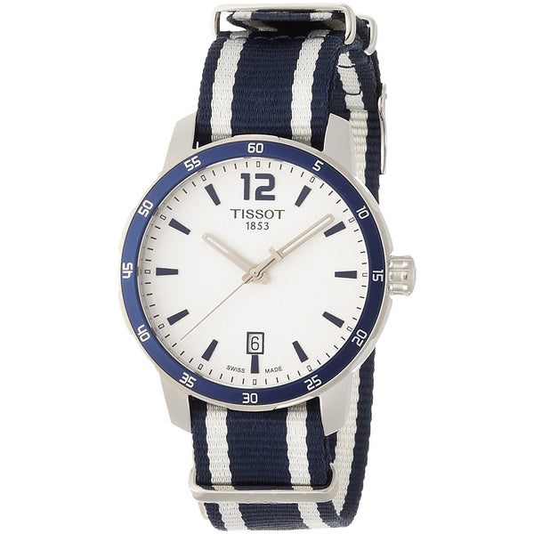 Tissot Men's T0954101703701 Quickster Extra Bands Blue and white Nylon Watch