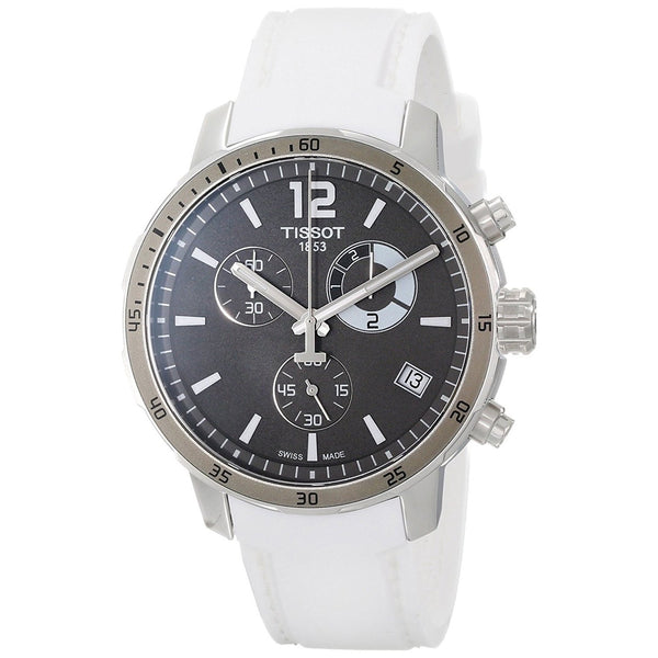 Tissot Men's T0954491706700 Quickster Chronograph White Silicone Watch