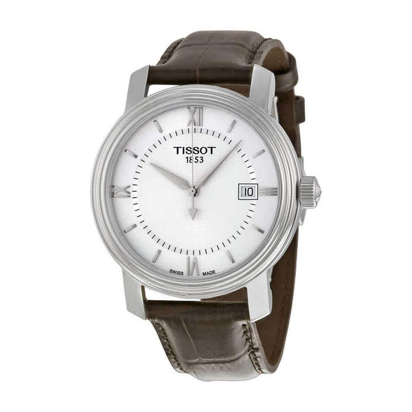 Tissot Men's T0974101603800 Bridgeport Brown Leather Watch