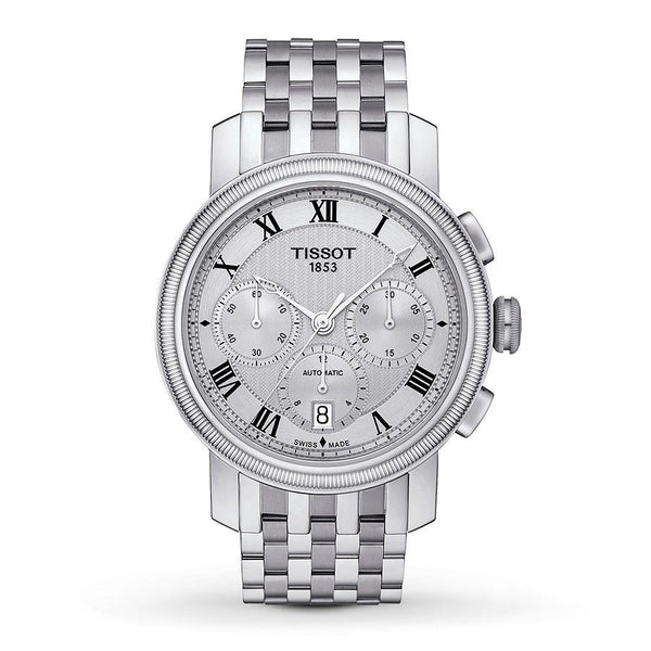 Tissot Men's T0974271103300 Bridgeport Chronograph Stainless Steel Watch