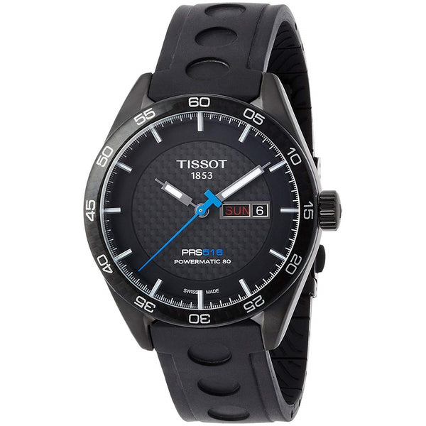 Tissot Men's T1004303720100 PRS 516 Carbon Automatic Black Rubber Watch